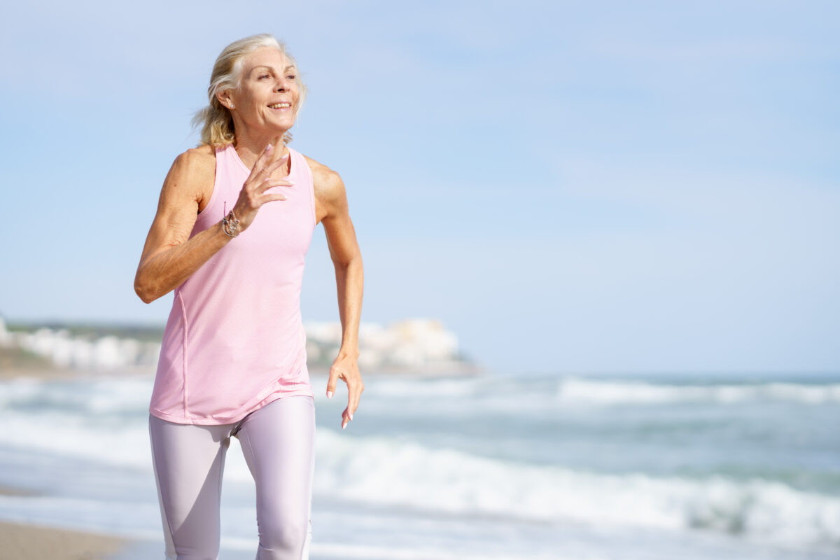 woman running