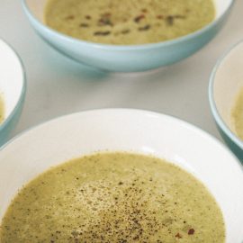 broccoli and white bean soup