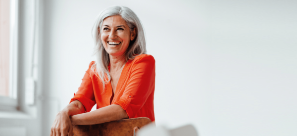 Woman smiling
