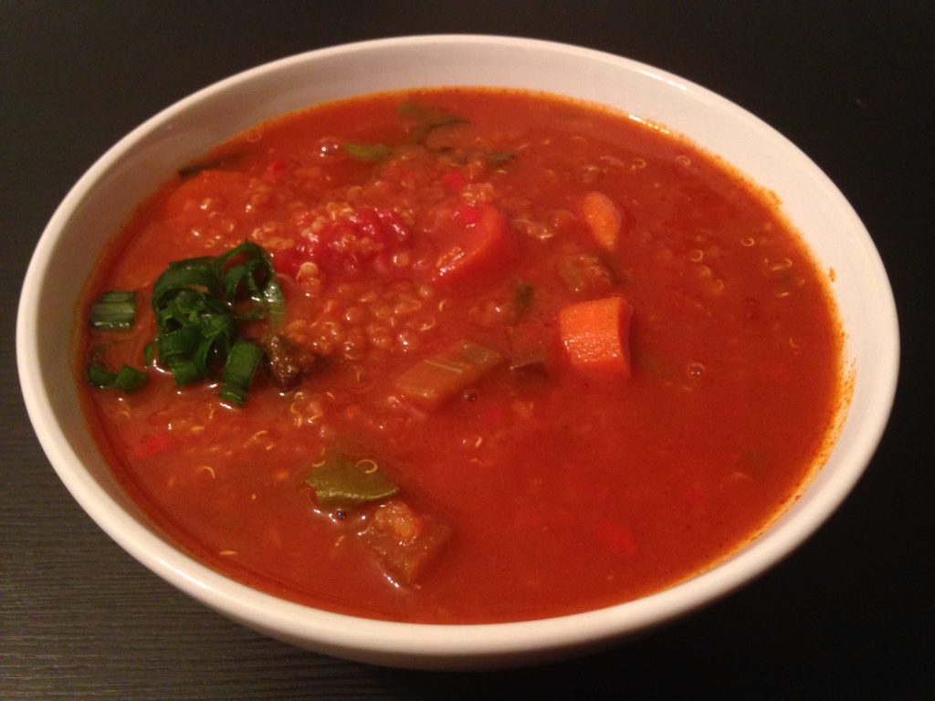 Hearty tomato soup for Irritable Bowel Syndrome