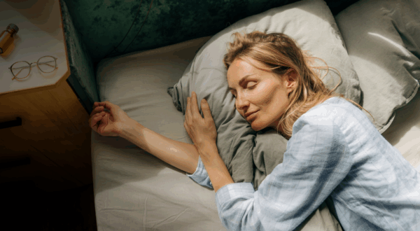 Woman peacefully asleep