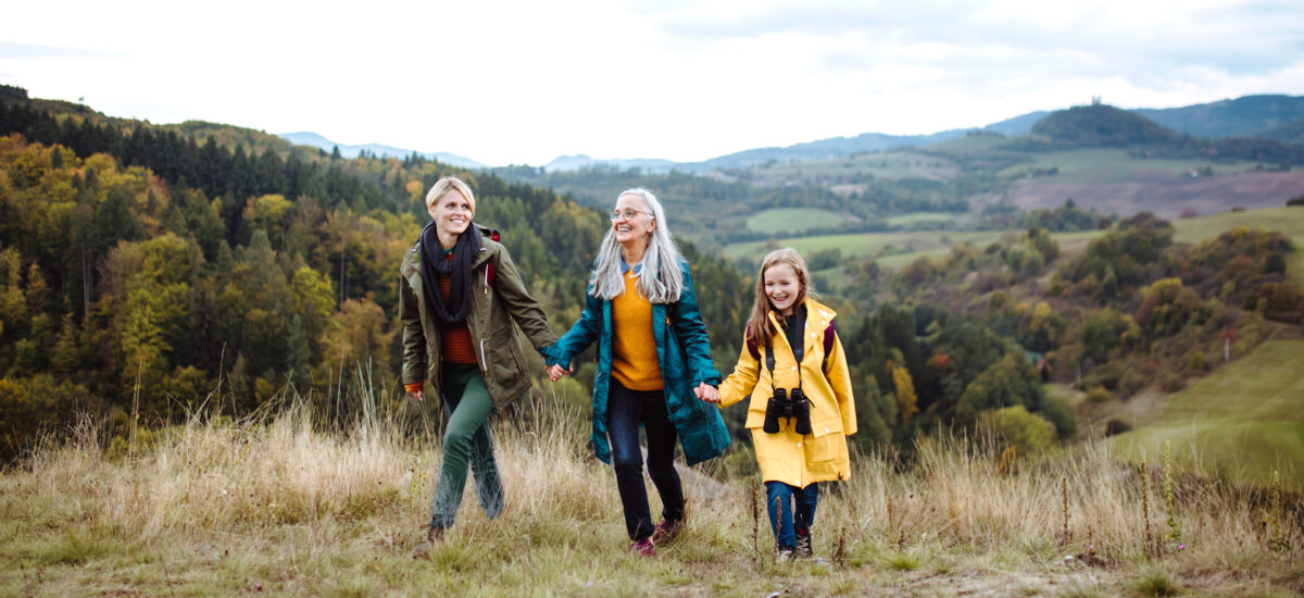 Family walking