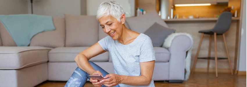 At-home workout woman