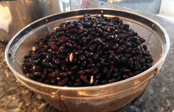 Black Beans Soaked and Drained