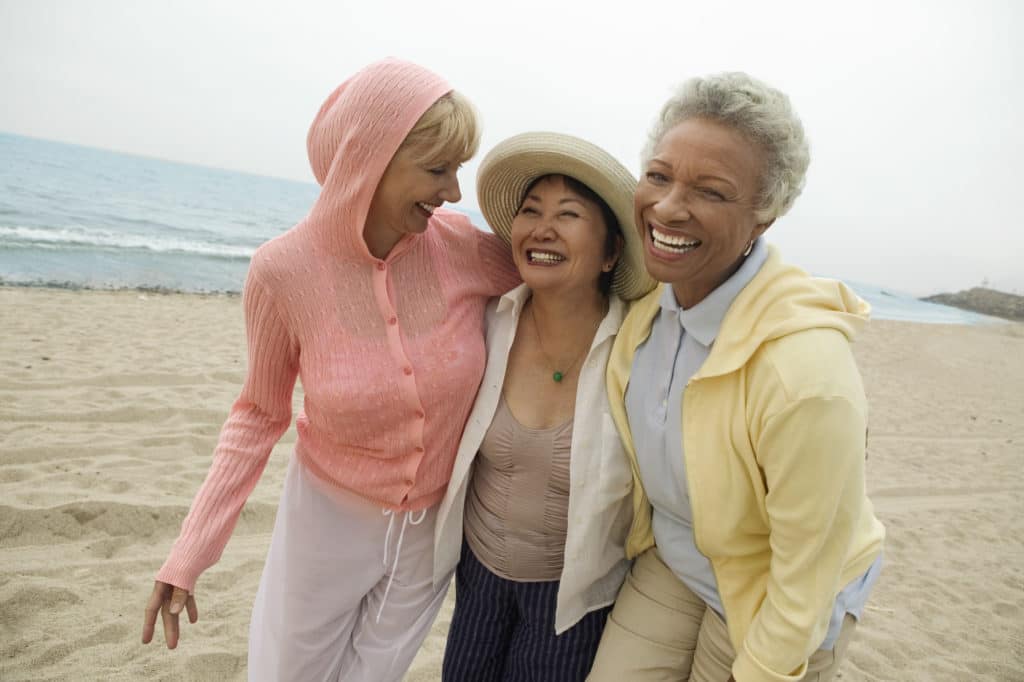 happy menopausal women