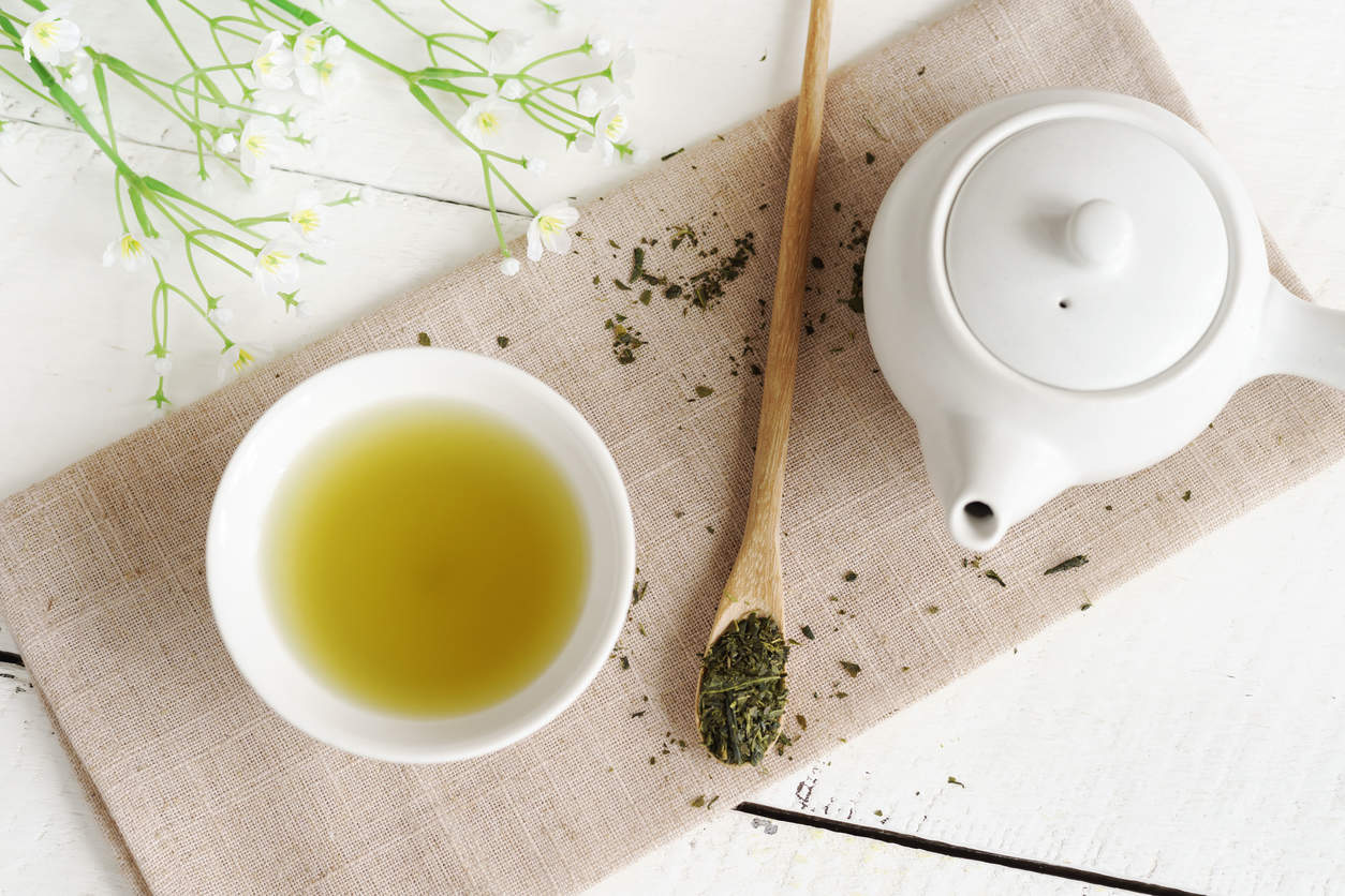 green tea - foods for strong bones