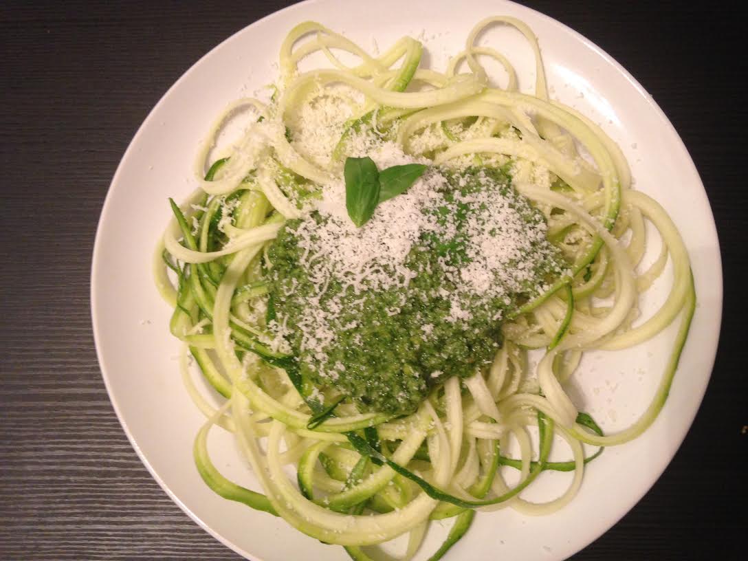 Zucchini and Pesto Noodles Recipe